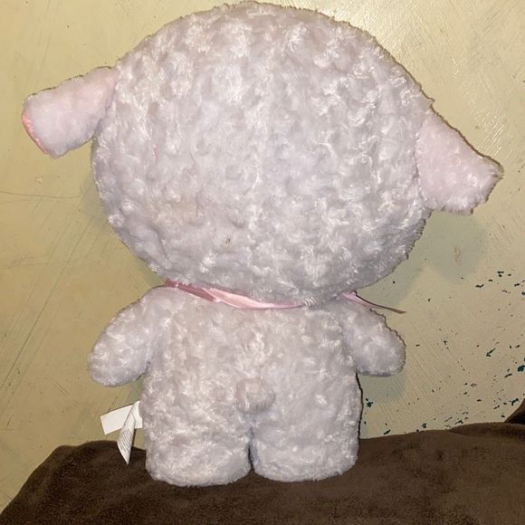 Hello Kitty standing Easter greeter Sanrio lamb costume 19” plush white with bow - Picture 7 of 9